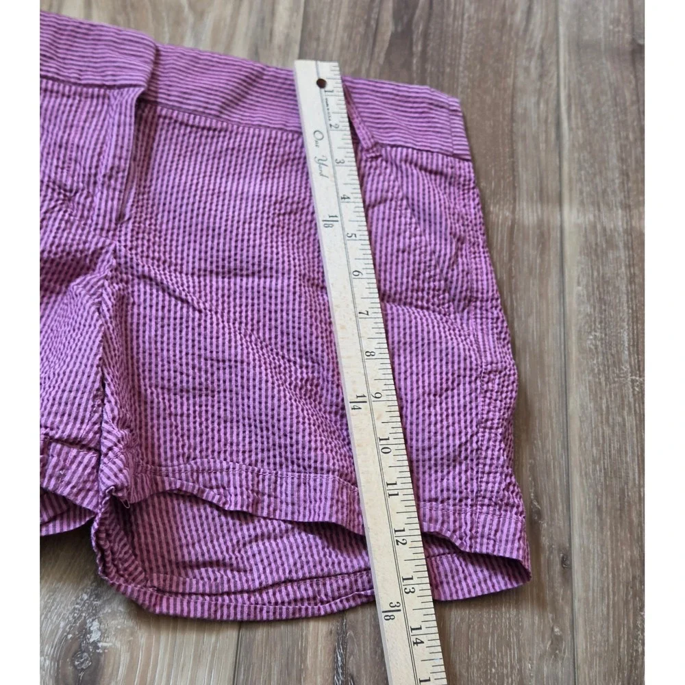 J.Crew Striped Chino Shorts Women's Size 8 Pink Brown
